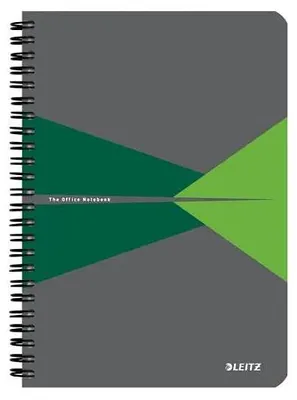 Produktbild von Leitz 44581055, Einfarbig, Grün, Grau, A5, 90 Blätter, 80 g/m², Kariertes Papier