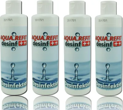 Produktbild von 4X AQUA.REFIT desinf 125 ml mit Klappscharnierverschluss