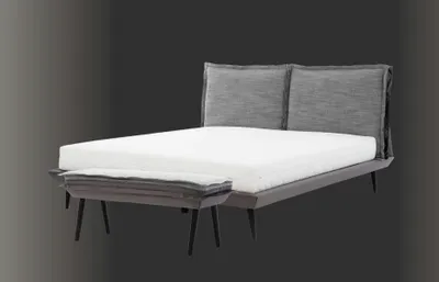 Immagine prodotto di Hocker Grau Elegantes Schlafzimmer Hocker Polster Modern Design Luxus