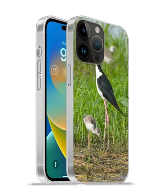 Produktbild von MuchoWow® Handyhülle Schutzhülle Hülle für Apple iPhone 14 Pro Max Vogel - Gras - Küken - Sumpf Silikon Softcase Handy Hülle - Hardcover