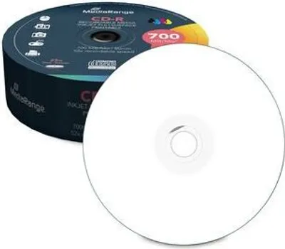 Image de MediaRange CD-R 700MB 25pcs Spindle 52x Inkjet Printable