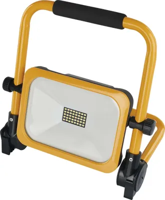 LED reflektor ACCO nabíjecí, přenosný, 20 W, žlutý, studená bílá