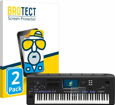 Produktbild von 2x BROTECT Schutzfolie für Yamaha Genos/ Genos2 Displayschutz Displayschutzfolie Folie Matt Entspiegelungsfolie