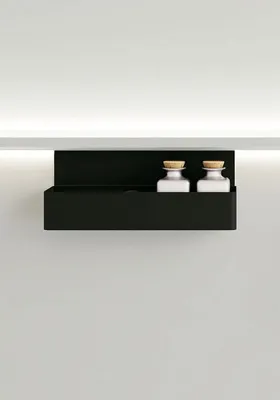 Obrázek produktu pro Talos Black Living 80 x 60 cm nástěnné zrcadlo - Koupelnové zrcadlo s vysoce kvalitním hliníkovým rámem v matné černé barvě - Koupelnové zrcadlo