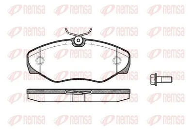 Produktbild von REMSA Bremsbeläge Satz Vorne Bremsklötze für OPEL Vivaro A Kastenwagen (X83) 0834.10