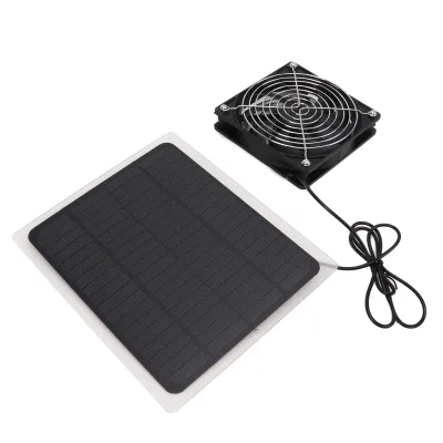 Obrázek produktu pro Sada ventilátoru se solárním panelem, ventilátor poháněný solárním panelem, solární výfukový ventilátor, ventilátor se solárním panelem, solární nabíjecí panel