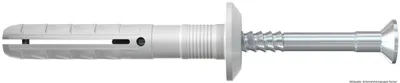 Produktbild von fischer Nageldübel N 5 x 30/5 Pilzkopf und Nagelschraube, 100 Stück