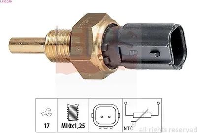 Produktbild von EPS 1.830.299 Kühlmitteltemperatursensor für HONDA CIVIC VIII Hatchback (FN, FK) Jazz II Schrägheck (GD, GE3, GE2) CR-V III (RE) Jazz III Schrägheck