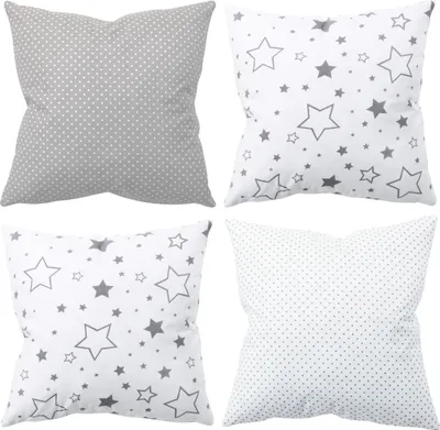 Produktbild von Amilian 4er Set, 50x50 cm 20x20 inch; Dekoratives Kissen, Dekokissen mit Füllung mit Kissenbezug; Sofakissen für Wohnzimmer Kinder Deko