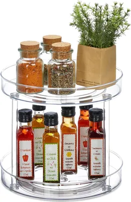 Obrázek produktu pro Dvoupatrový plastový organizér gramofonu, průměr 27 cm