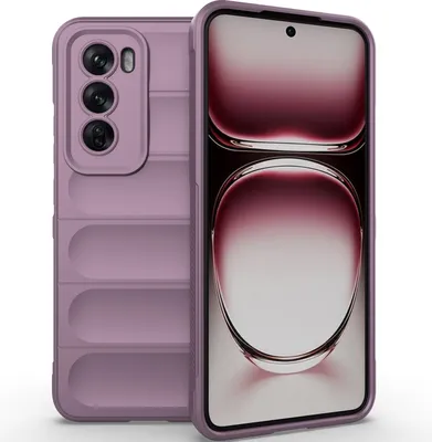 Produktbild von Handyhülle für Oppo Reno12 Pro Weich TPU Silikon Stossfest Anti-rutsch Hülle Lila
