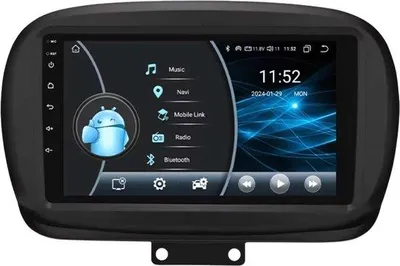 Immagine prodotto di Autoradio con Bluetooth e CarPlay per Fiat 500X (2014-2020) – Compatibile con Apple e Android – Impianto stereo – Sistema di navigazione – 2 GB di RAM, 32 GB di memoria