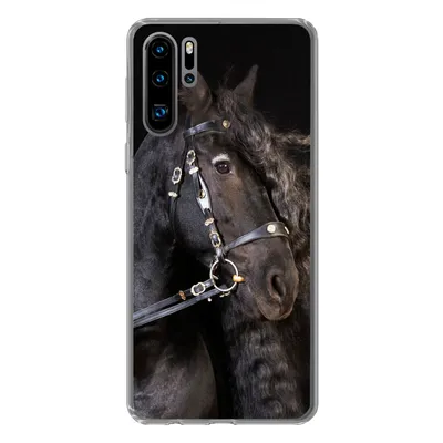 Produktbild von MuchoWow® Handyhülle Schutzhülle Hülle für Huawei P30 Pro Pferd - Halfter - Mähne Silikon Softcase Handy Hülle - Schutzdeckel