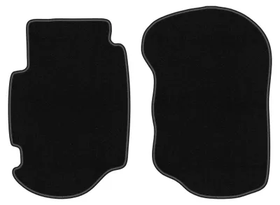 Produktbild von Velours-Fußmatten Vorne für Ford Escort MK7 1995-2002 (Schrägheck/Kombi) – 2-tlg, Schwarz, passgenau – Wielganizator BASIC