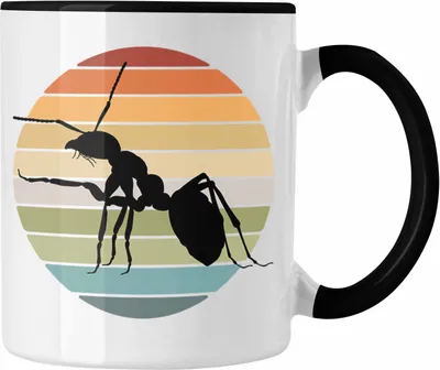 Produktbild von Trendation - Ameise Insekten Tasse (Schwarz)