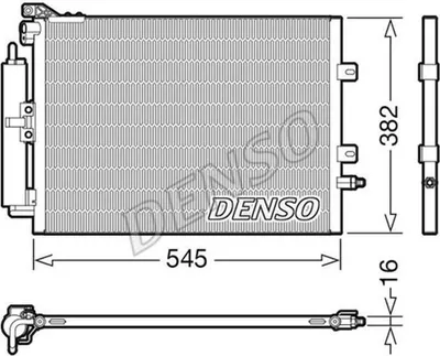 Produktbild von DENSO DCN23040 Kondensator Klimaanlage Klimakondensator für RENAULT Clio III Schrägheck (BR0/1, CR0/1) +Trockner