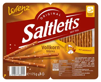 Image de Lorenz 676241 Lorenz Saltletts au blé complet 175g