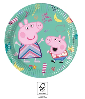 Produktbild von Procos PEPPA PIG Geburtstagsteller 20cm 8St.