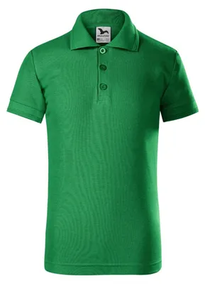 Imagen del producto de Malfini - Camiseta polo para niños, tejido piqué PP14514 (128) (Verde intenso)