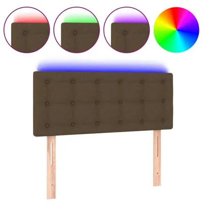 Produktbild von vidaXL LED Kopfteil Dunkelbraun 100x5x78/88 cm Stoff
