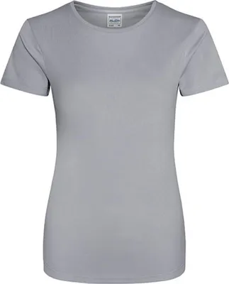 Produktbild von Just Cool JC005 | Girlie Cool Sport T-Shirt + WRAP  - Farbe: Heather Grey (Solid) - Größe: L