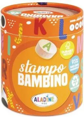 Produktbild von Aladine Holz Stempelset Alphabet - Kreatives Spielzeug für Kinder