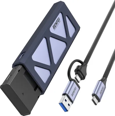 Produktbild von BENFEI Festplattengehäuse NVMe M.2 SSD Gehäuse USB 3.2 10Gbps mit Kühlkissen