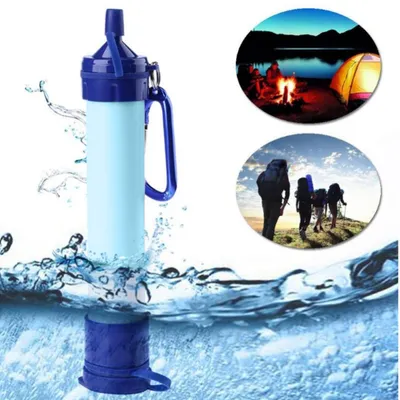 Produktbild von Persönlicher Wasserfilter für den Außenbereich, ultraleicht, 0,01 Mikrometer, 4-stufiges Filtersystem, tragbarer Wasserreiniger