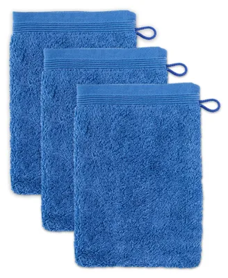 Produktbild von möve Superwuschel Waschhandschuh 15 x 20 cm aus 100% Baumwolle, cornflower 3er S