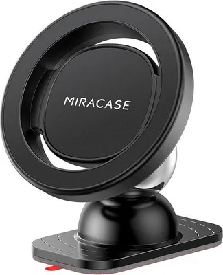 Zdjęcie produktu dla Uchwyt samochodowy do telefonu - obrotowy o 360° i składany - czarny