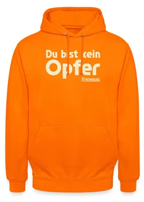 Produktbild von Spreadshirt Stromberg Mit Spruch Du Bist Kein Opfer Uni Hoodie, XL, Orange
