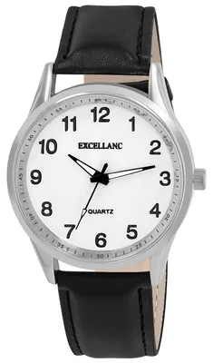 Produktbild von Excellanc Herrenuhr, Band aus Kunstleder, Ø 43 mm