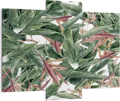 Produktbild von Bild auf Leinwand - Leinwandbild - Pflanze Blatt Blume - 130x100cm - Wand Bild - Wanddeko - Leinwanddruck - Bilder - Kunstdruck - Wanddekoration - Leinwand bilder - Wandkunst - CB130x100-3844