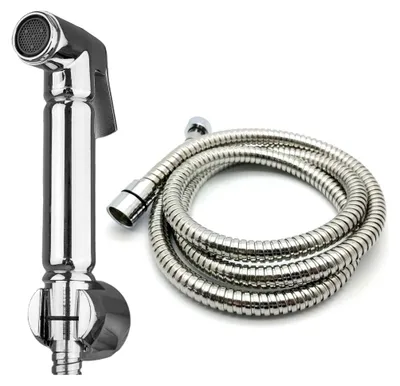 Produktbild von Bidet-Handbrause aus Edelstahl mit 1,5 m Schlauch für das Badezimmer