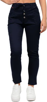 Produktbild von Cipo & Baxx Damen Regular Fit Hose Mid Waist WD508 Navy W27/L32