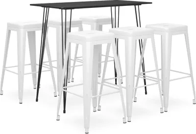 Produktbild von 7-tlg. Bar-Set Schwarz und Weiß
