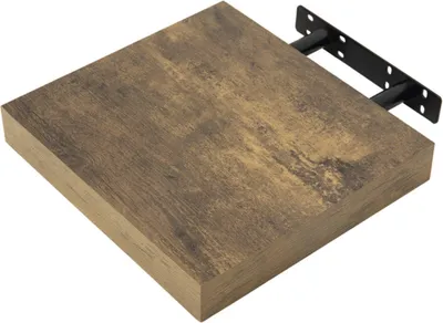 Produktbild von Happyment Wandregal schwebend industriell - 30 cm - Wandregal - Fotoregal - Bücherregal - Braun - MDF Holz
