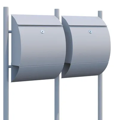 Produktbild von Briefkastenanlage Sunshine for Two Grau Metallic