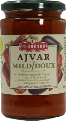 Produktbild von Paprikapaste Podravka | Ajvar Mild | Authentisch aus Paprika & Auberginen | 350 g