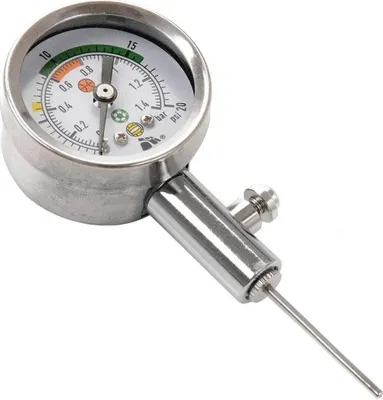Obrázok produktu pre Guľový tlakomer Sedco - budík chróm HS001