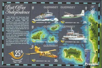 Produktbild von Briefmarken GB - Guernsey 1994 Mi Block13 (kompl.Ausg.) gestempelt Posthoheit