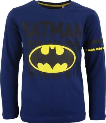 Produktbild von DC Comics Batman Kinder langarm T-Shirt – Blau / 140