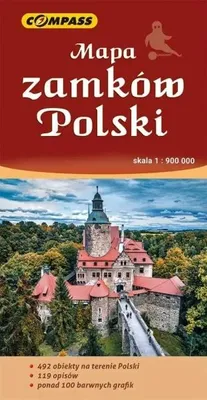 Image de Carte des châteaux de Pologne au 1/900 000 - ouvrage collectif