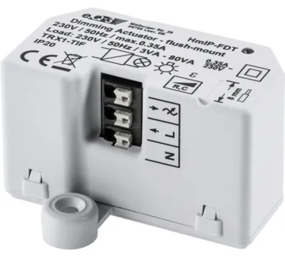 Produktbild von Homematic IP HmIP-FDT, Dimmer, Extern, Weiß, IP20, 80 VA, 3 VA