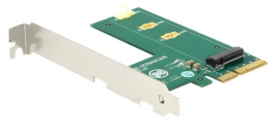 Produktbild von DeLOCK 89561, PCIe, M.2, PCIe 3.0, Grün, Weiß, 39 Gbit/s, Box