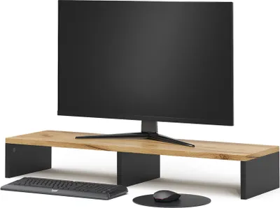 Produktbild von Monitorständer Vicco Tomy Anthrazit/Goldkraft Eiche 80 x 12 cm, Model 54672