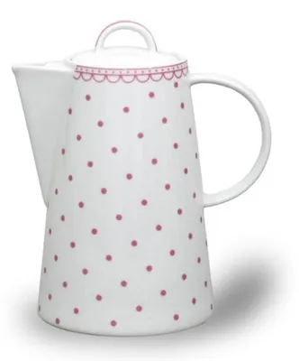 Produktbild von Thun 1794 Tom, Kaffeekanne, 1,2 l, rosa Tupfen, Porzellan Thun