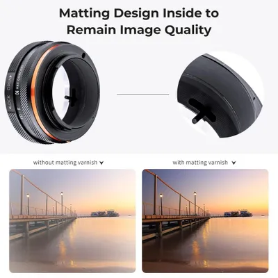 Obrázok produktu pre Adaptér objektívu FD-E IV – adaptérny krúžok pre objektívy Canon FD/FL na fotoaparáty Sony NEX s bajonetom E-Mount – manuálne zaostrovanie – farba FD-E