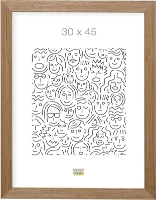 Produktbild von Deknudt S46BH Holz-Fotorahmen, braun-grau, 18 x 24 cm