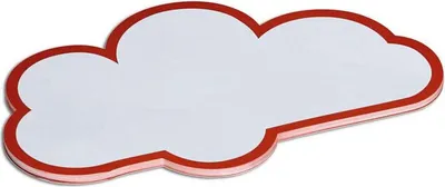 Produktbild von MAUL Moderationskarten Wolke Papier 20 Stück 14 x 23 x 0.02 cm weiß